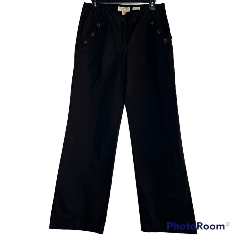 New MICHAEL Michael Kors Millbrook Fit Wide Leg Dress Pants Office Ready Sz 6